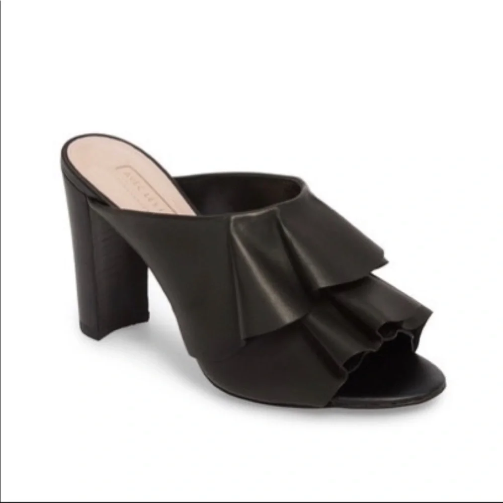 AVEC LES FILLES MALLORY LEATHER HEELS-VELVET - Picture 4 of 8